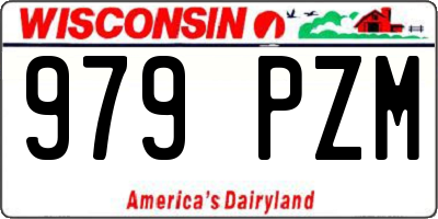 WI license plate 979PZM