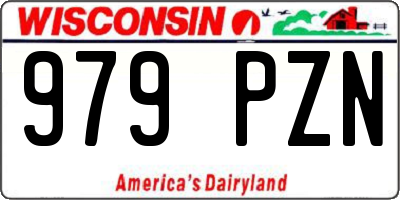 WI license plate 979PZN