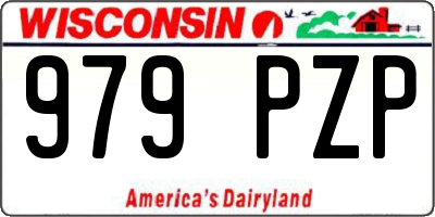 WI license plate 979PZP