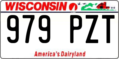 WI license plate 979PZT
