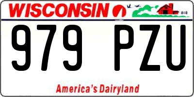 WI license plate 979PZU
