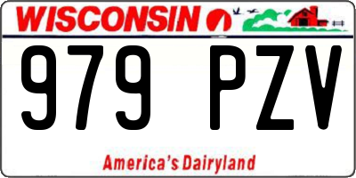 WI license plate 979PZV