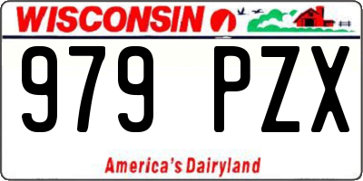 WI license plate 979PZX
