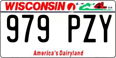 WI license plate 979PZY