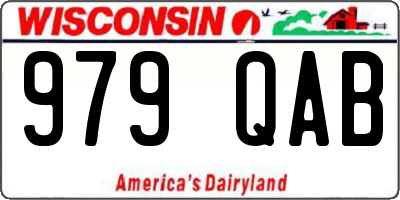 WI license plate 979QAB