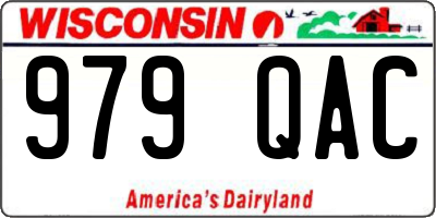 WI license plate 979QAC