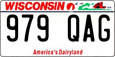 WI license plate 979QAG
