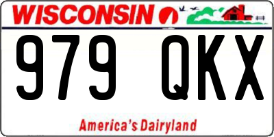 WI license plate 979QKX
