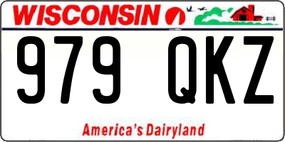 WI license plate 979QKZ