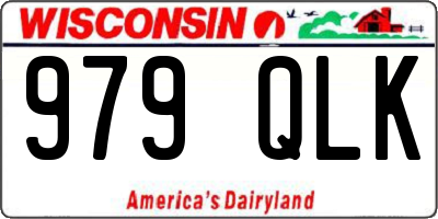 WI license plate 979QLK