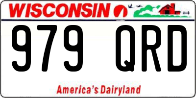 WI license plate 979QRD