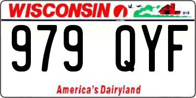 WI license plate 979QYF