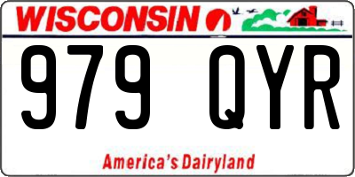 WI license plate 979QYR