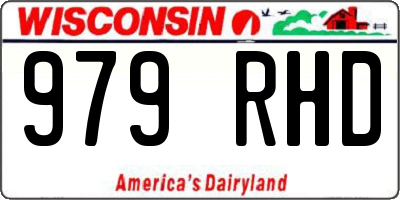 WI license plate 979RHD