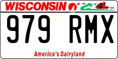 WI license plate 979RMX