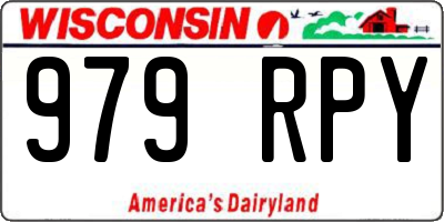 WI license plate 979RPY