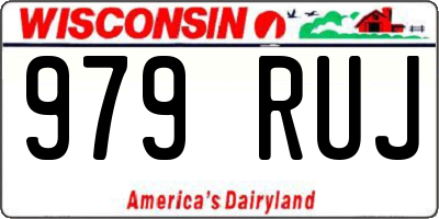 WI license plate 979RUJ