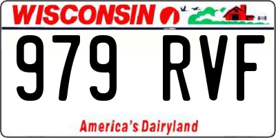 WI license plate 979RVF