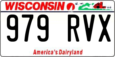 WI license plate 979RVX