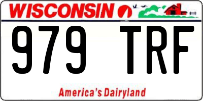WI license plate 979TRF