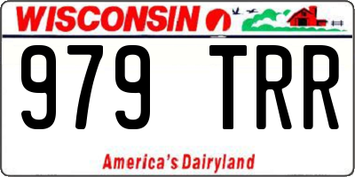 WI license plate 979TRR