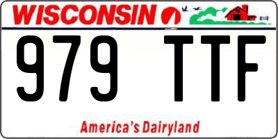 WI license plate 979TTF