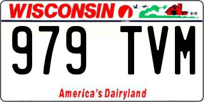 WI license plate 979TVM