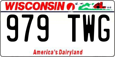 WI license plate 979TWG