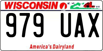 WI license plate 979UAX