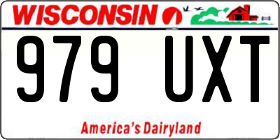 WI license plate 979UXT