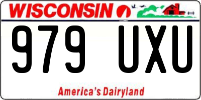 WI license plate 979UXU