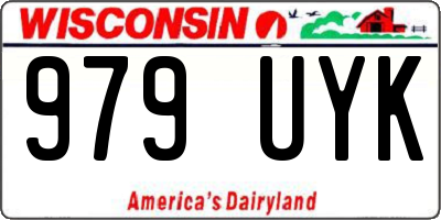 WI license plate 979UYK