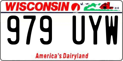 WI license plate 979UYW