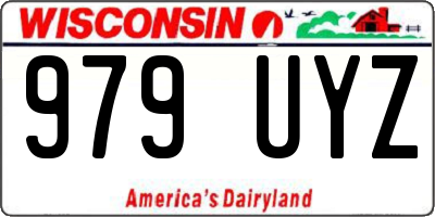 WI license plate 979UYZ