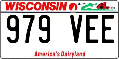 WI license plate 979VEE