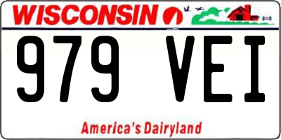 WI license plate 979VEI