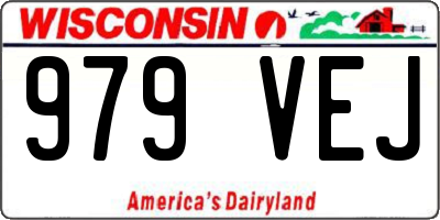 WI license plate 979VEJ