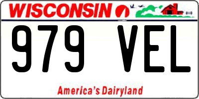 WI license plate 979VEL