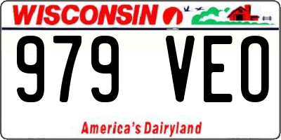 WI license plate 979VEO