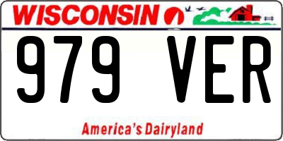 WI license plate 979VER