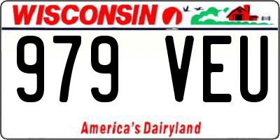 WI license plate 979VEU