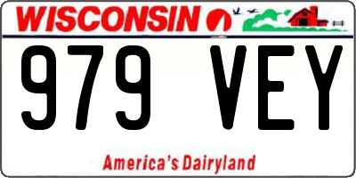 WI license plate 979VEY
