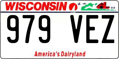 WI license plate 979VEZ