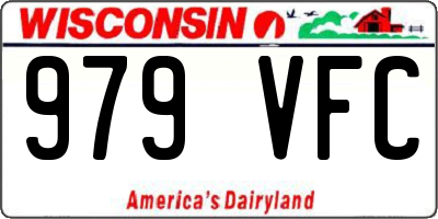 WI license plate 979VFC