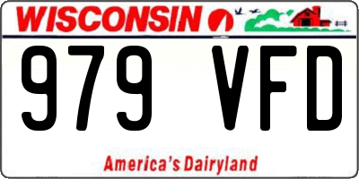 WI license plate 979VFD
