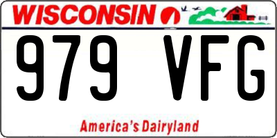 WI license plate 979VFG