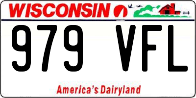 WI license plate 979VFL