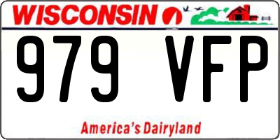 WI license plate 979VFP