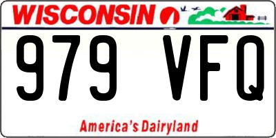 WI license plate 979VFQ