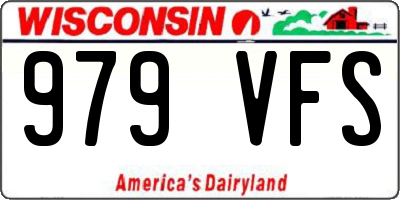 WI license plate 979VFS